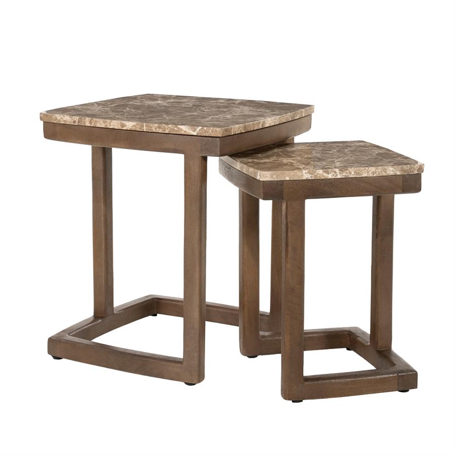 Nordin Marble Side Table Set - Eleonora