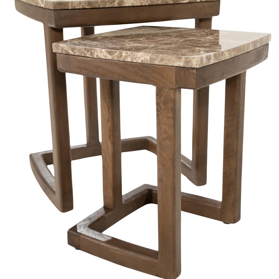 Nordin Marble Side Table Set - Eleonora