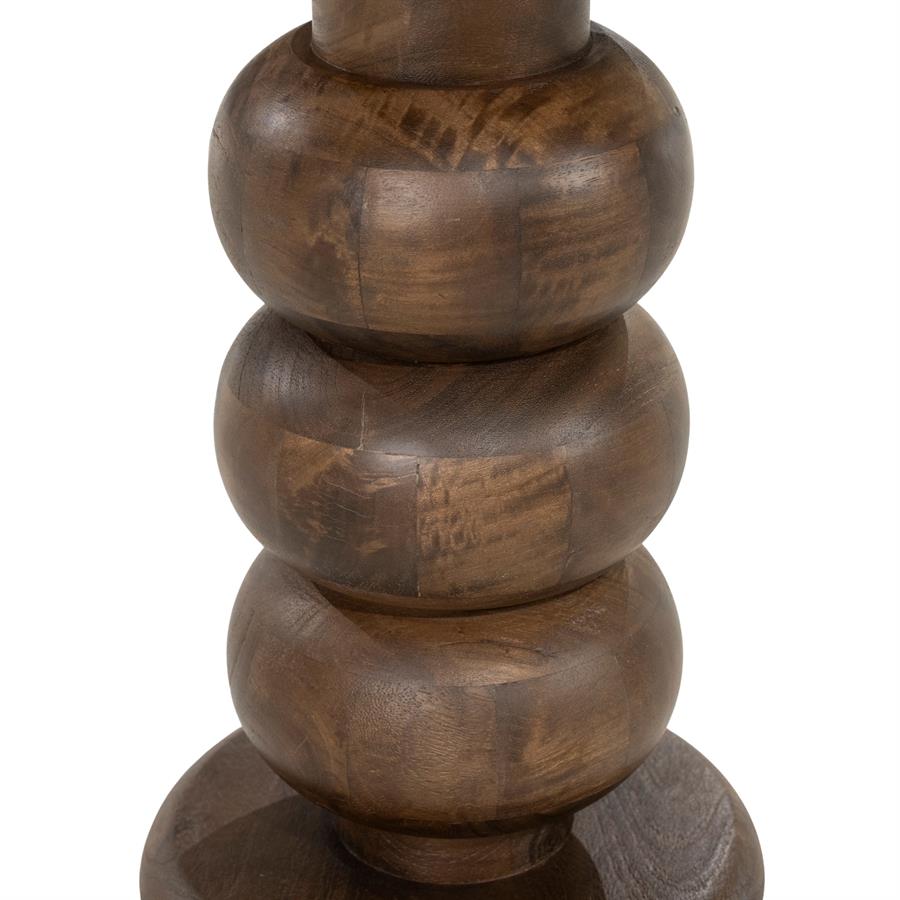 Zoran Side Table Mango Wood and Marble - Eleonora