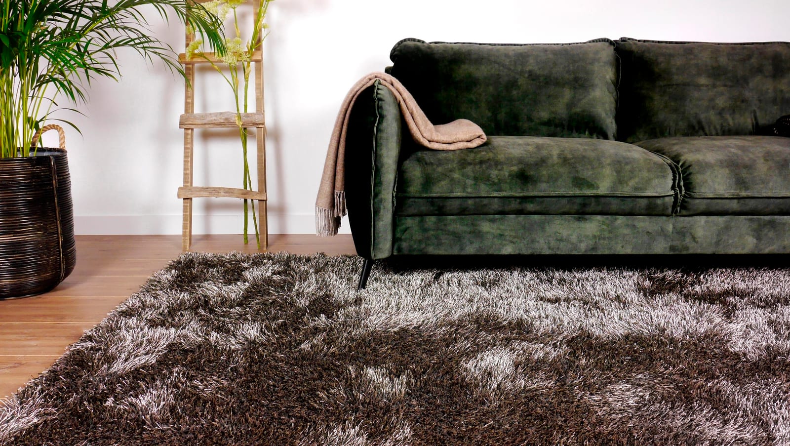 Teppich LoveShaggy Taupe - Eurogros, foto 3