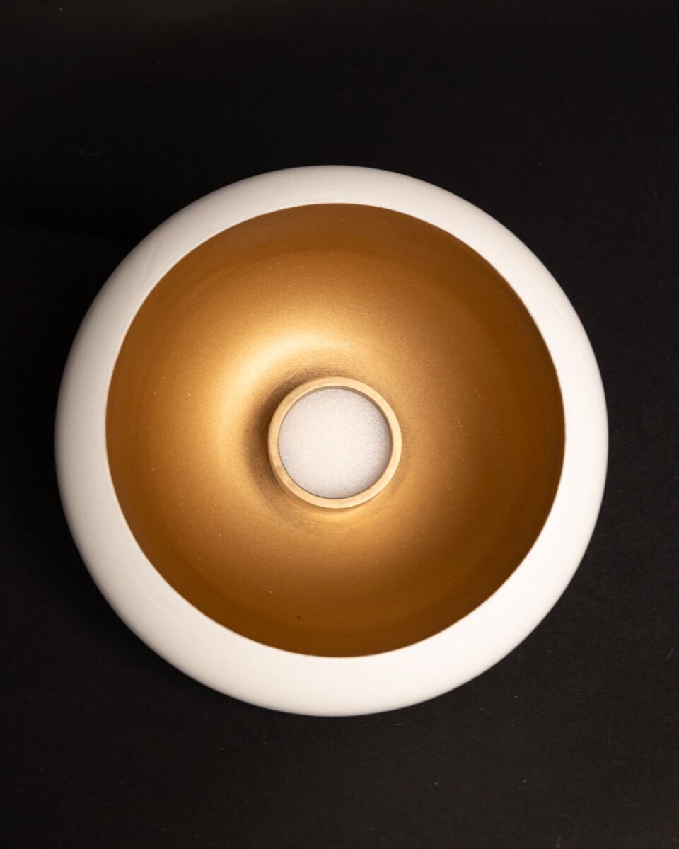 Pendelleuchte Pebble 1 Frezoli (Stahl, Donker messing)