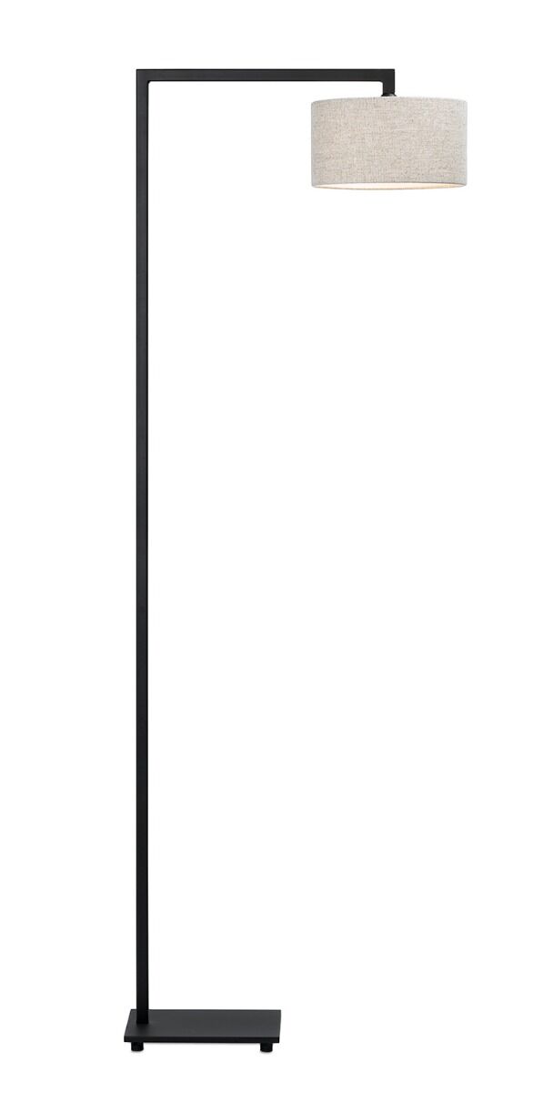 Floor Lamp Herzo (Steel, Matzwart) - Frezoli