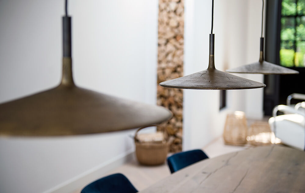 Lámpara de suspensión Fluente (Aluminium, Donker messing) - Frezoli