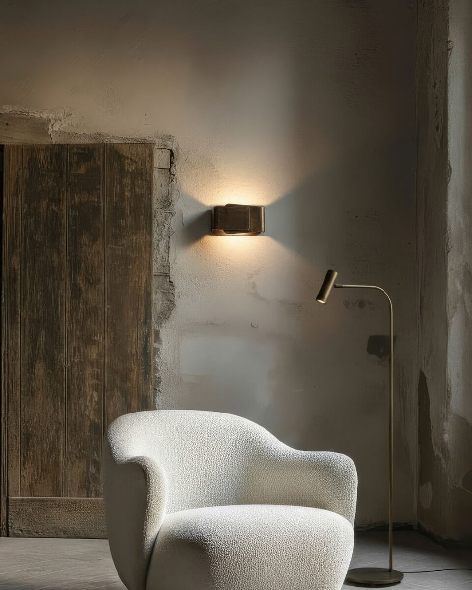 Vloerlamp Tubana (Staal - messing, Donker messing) - Frezoli