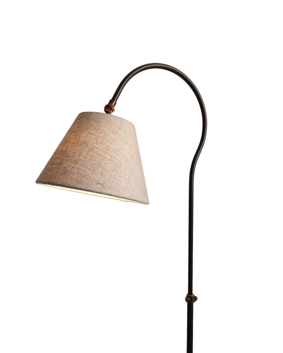 Stehlampe Garda (Gietijzer en Stahl, Braun patina) - Frezoli