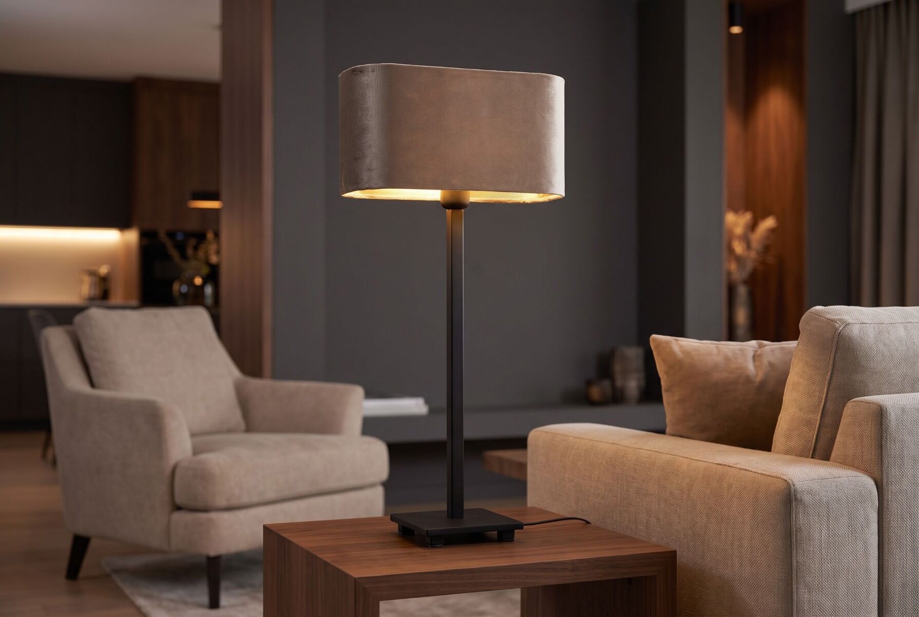 Tischlampe Simpleau (Messing en Stahl, Donker messing) - Frezoli