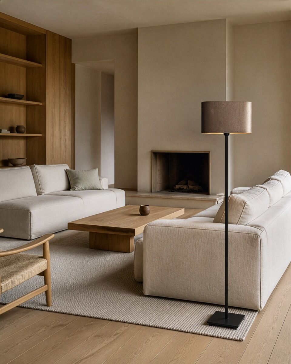Stehlampe Simpleau (Messing en Stahl, Donker messing) - Frezoli