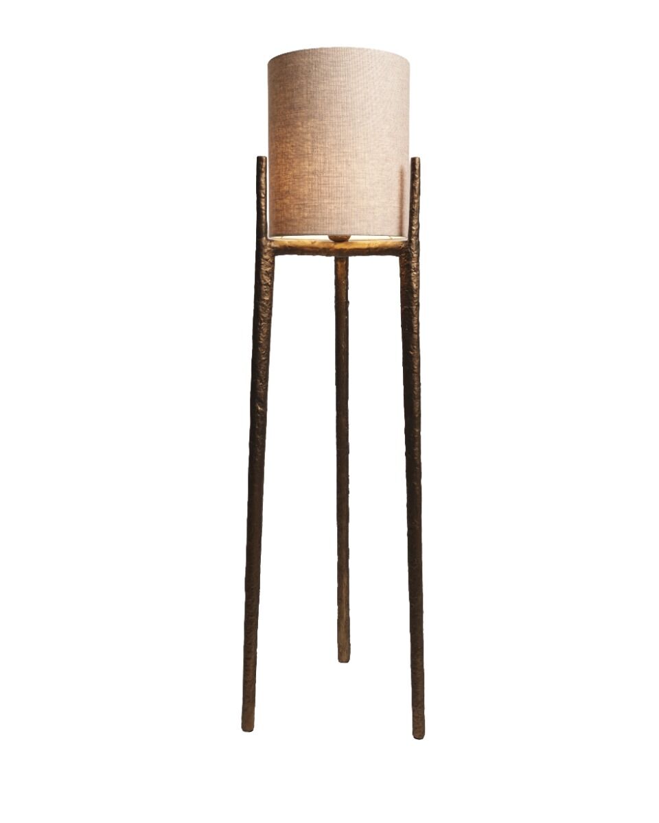 Vloerlamp Lagio (Aluminium, Donker messing)
