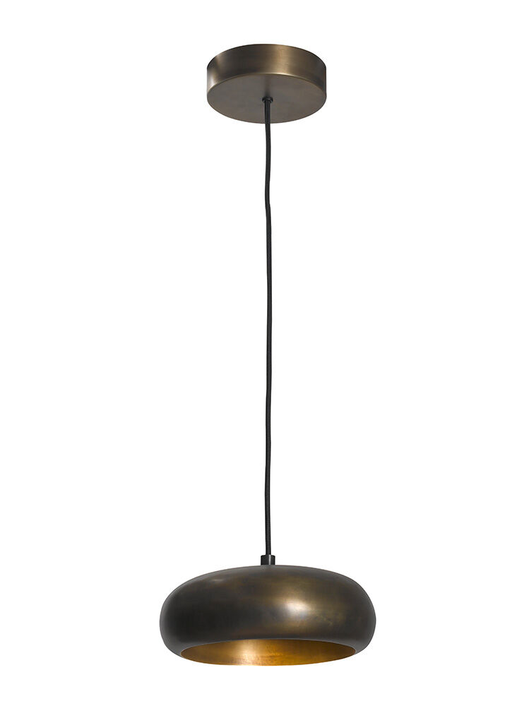 Pendelleuchte Pebble 1 Frezoli (Stahl, Donker messing)