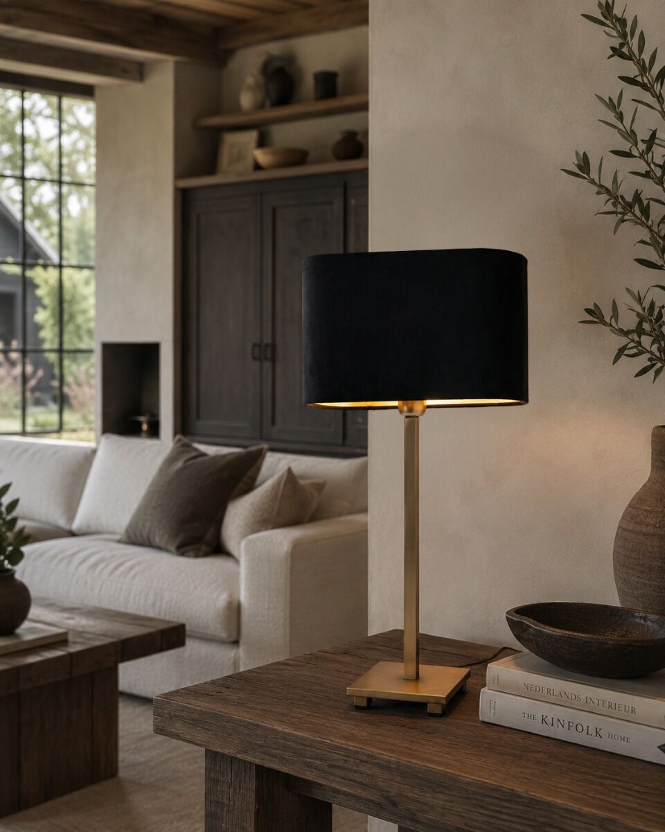 Tischlampe Simpleau (Messing en Stahl, Donker messing) - Frezoli