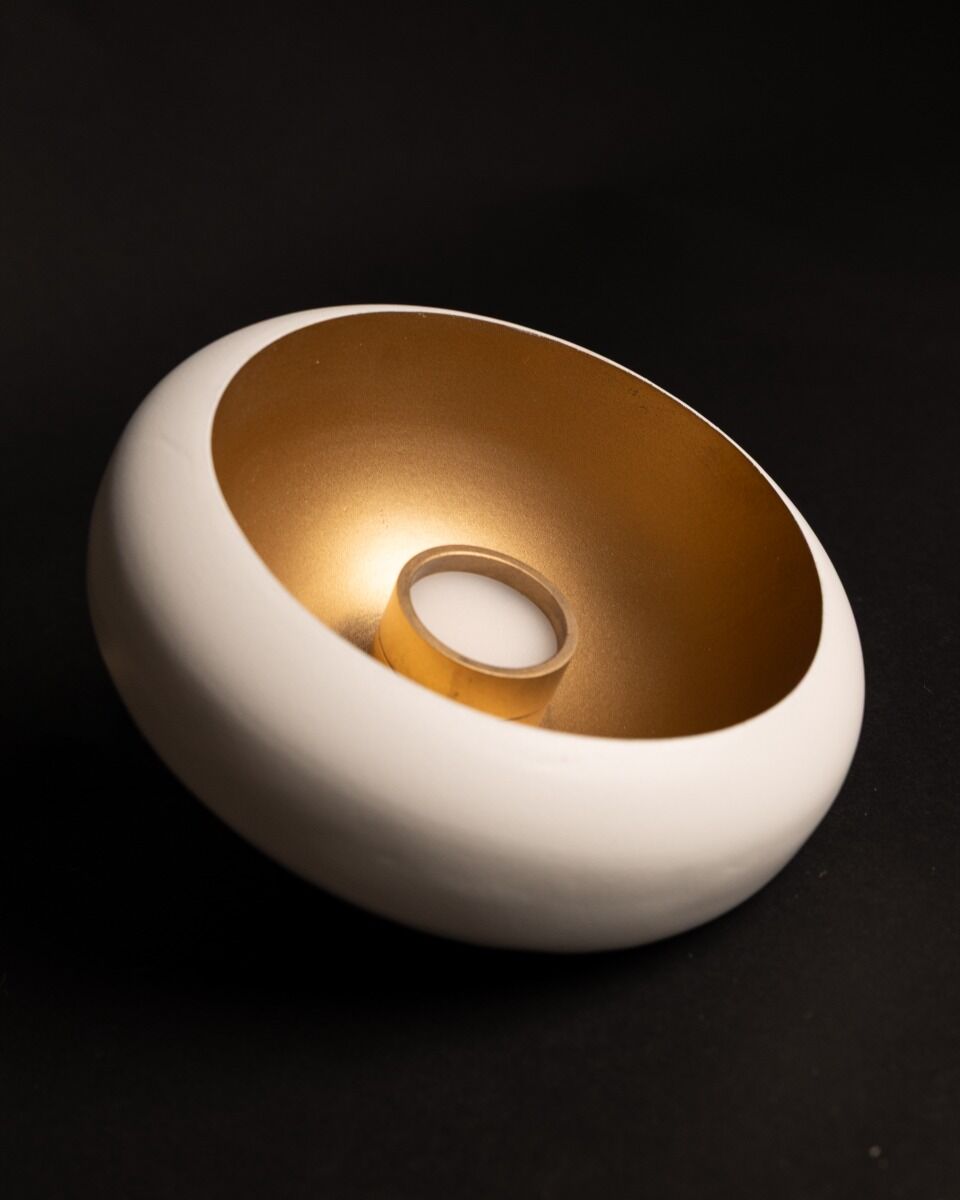 Pendelleuchte Pebble 1 Frezoli (Stahl, Donker messing)