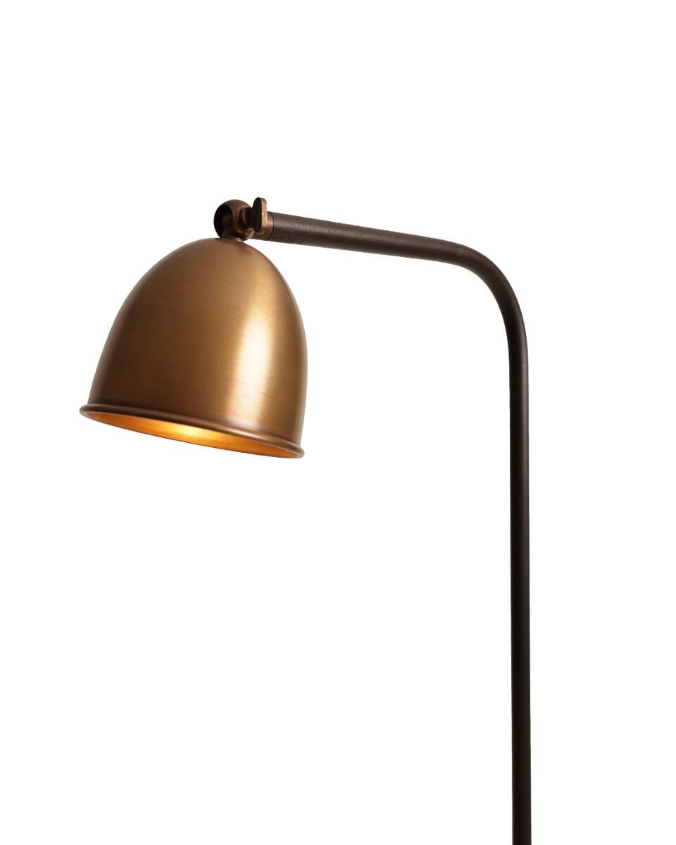Stehlampe Mira (Koper - Stahl - hardsteen, Mat Schwarz) - Frezoli