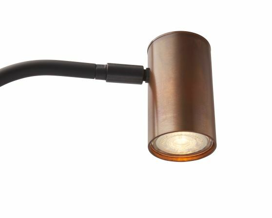 Tischlampe Tubino (Stahl - messing - koper, Koper) - Frezoli