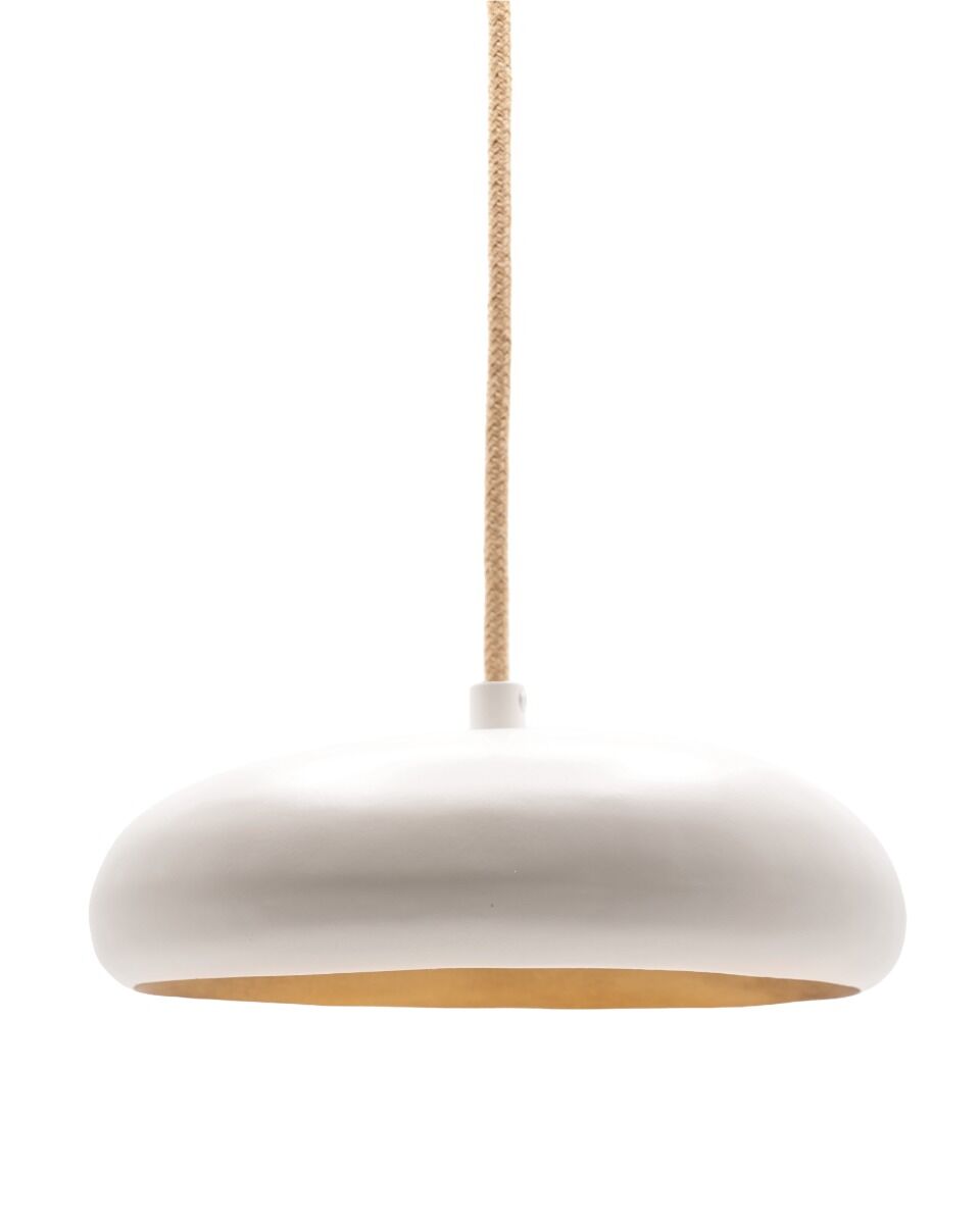 Lámpara colgante Pebble 1 Frezoli (Acero, Donker messing)