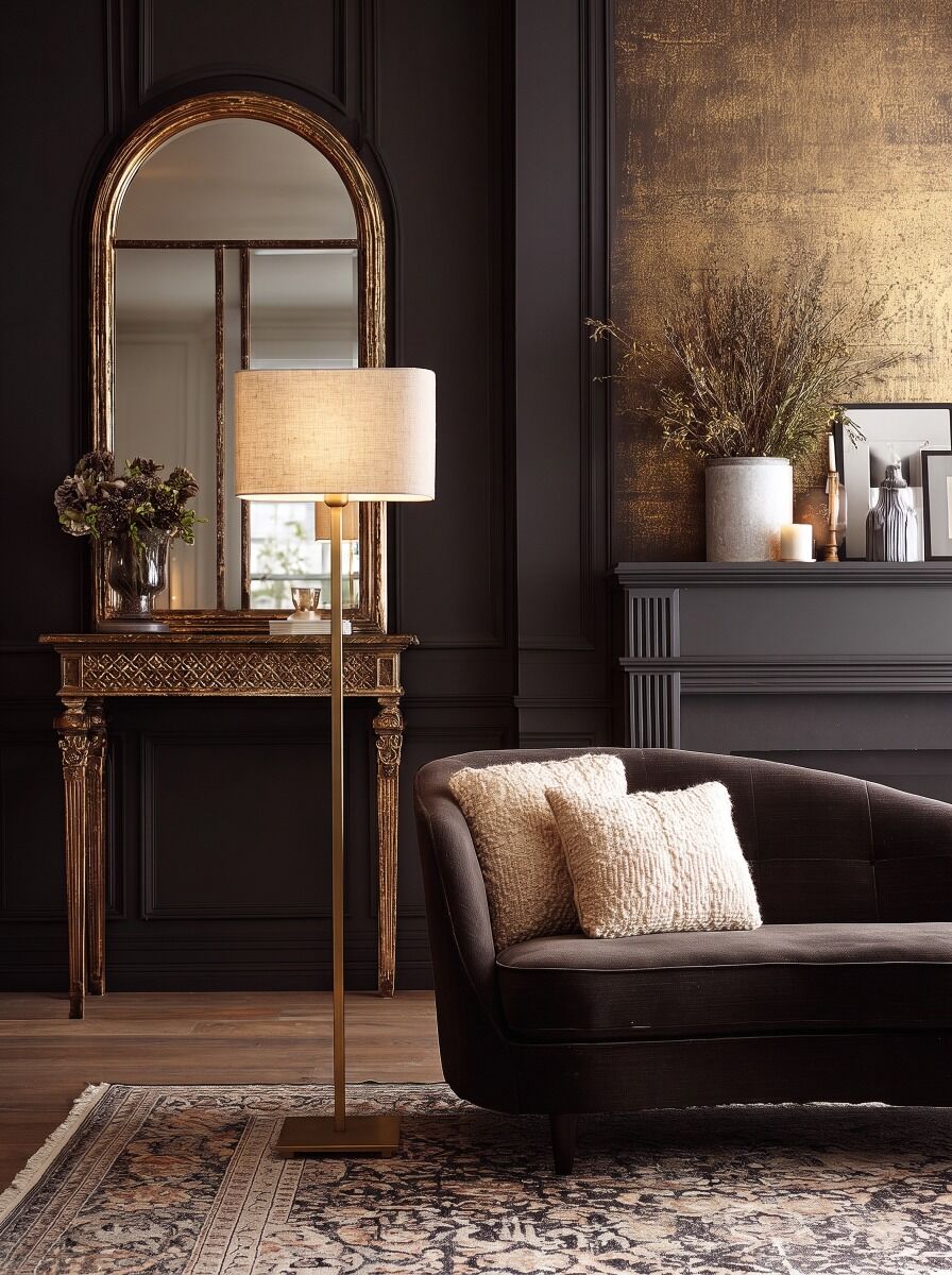 Stehlampe Simpleau (Messing en Stahl, Donker messing) - Frezoli