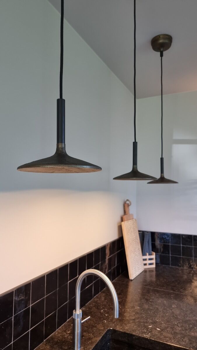 Pendelleuchte Fluente (Aluminium, Donker messing) - Frezoli