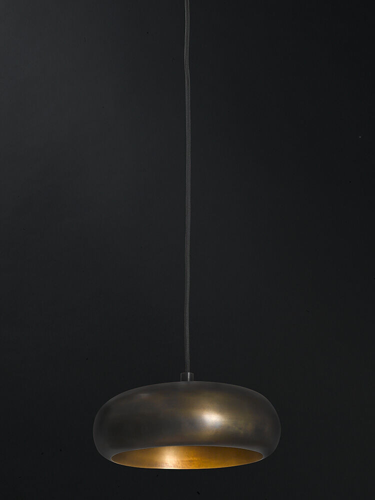 Pendelleuchte Pebble 1 Frezoli (Stahl, Donker messing)