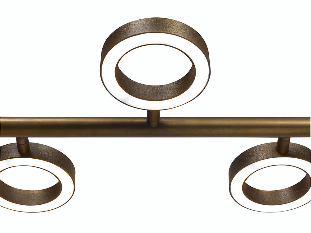 Hangeleuchte Apriro 8 (Aluminium en Stahl, Donker messing) - Frezoli