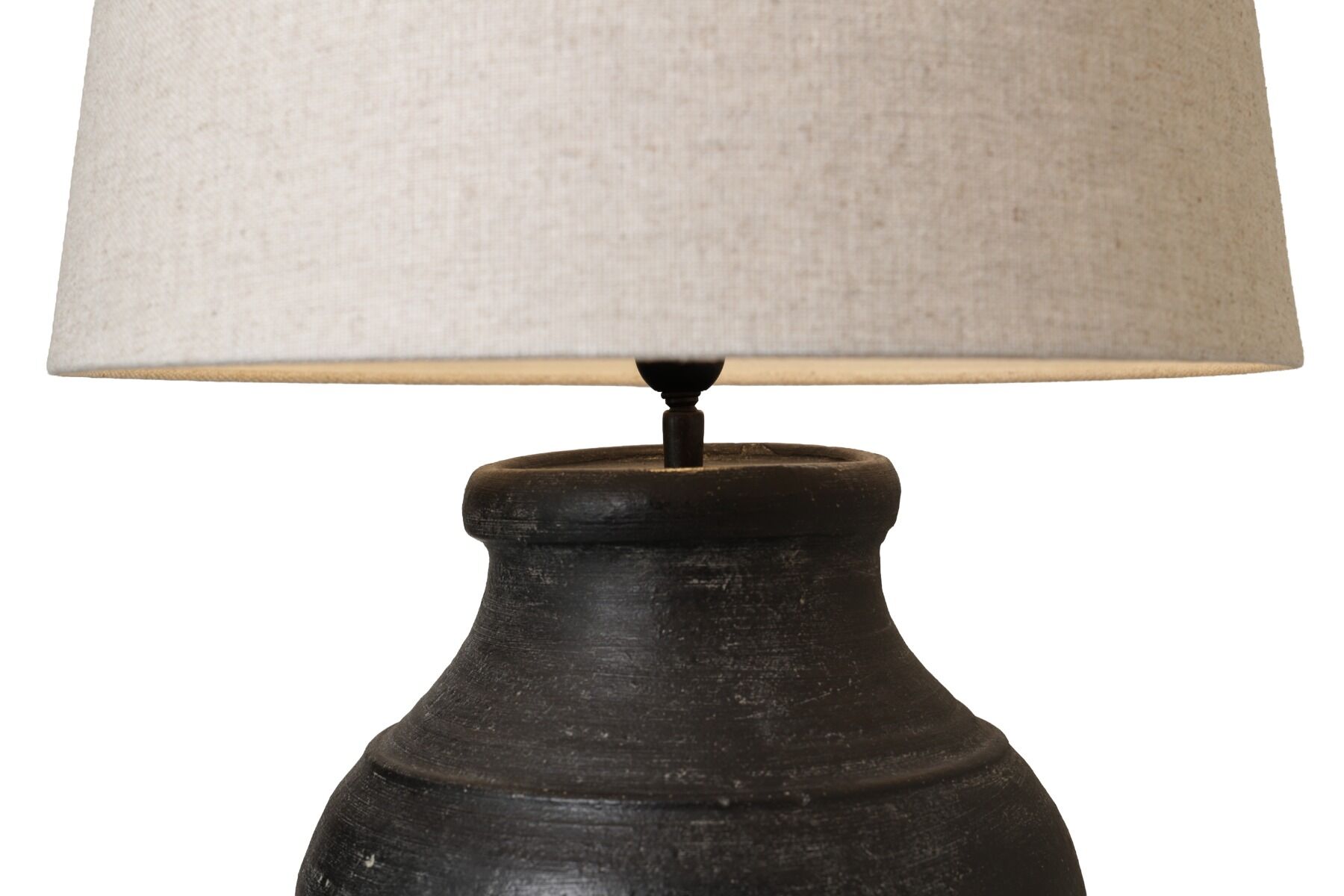 Tischlampe Hamo (Keramiek, Aged black) - Frezoli
