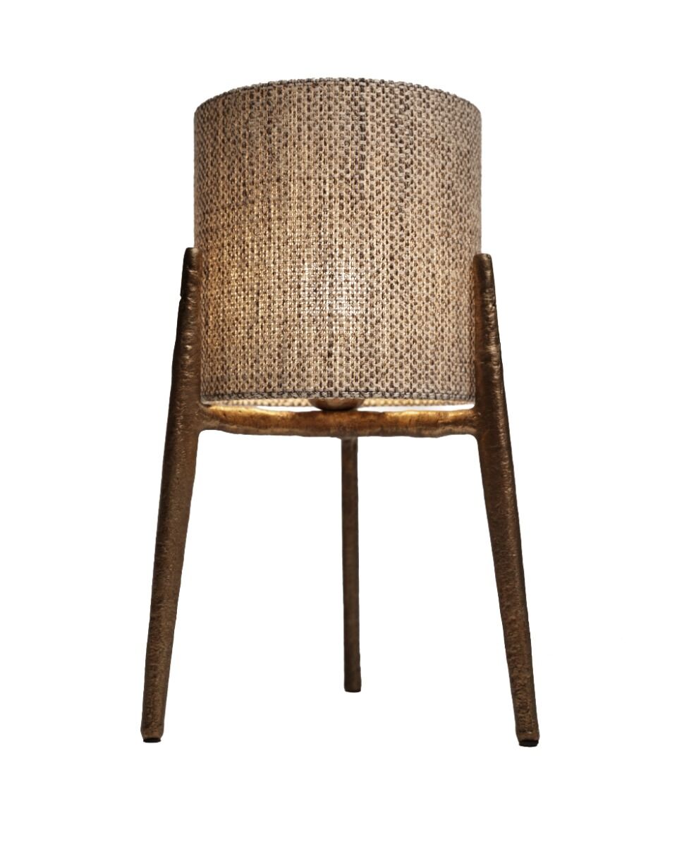 Lagio Table Lamp (Aluminium, Donker messing) - Frezoli