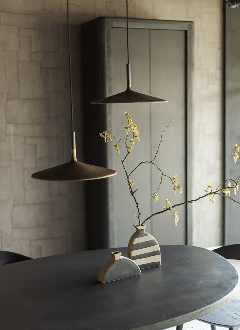 Fluente Pendant Lamp (Aluminium, Donker messing) - Frezoli