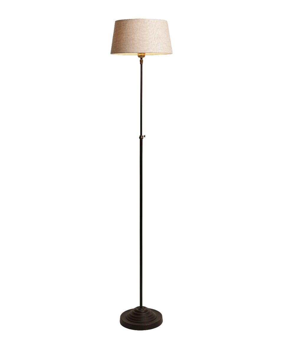 Stehleuchte Delphi (Gietijzer en Stahl, Braun patina)