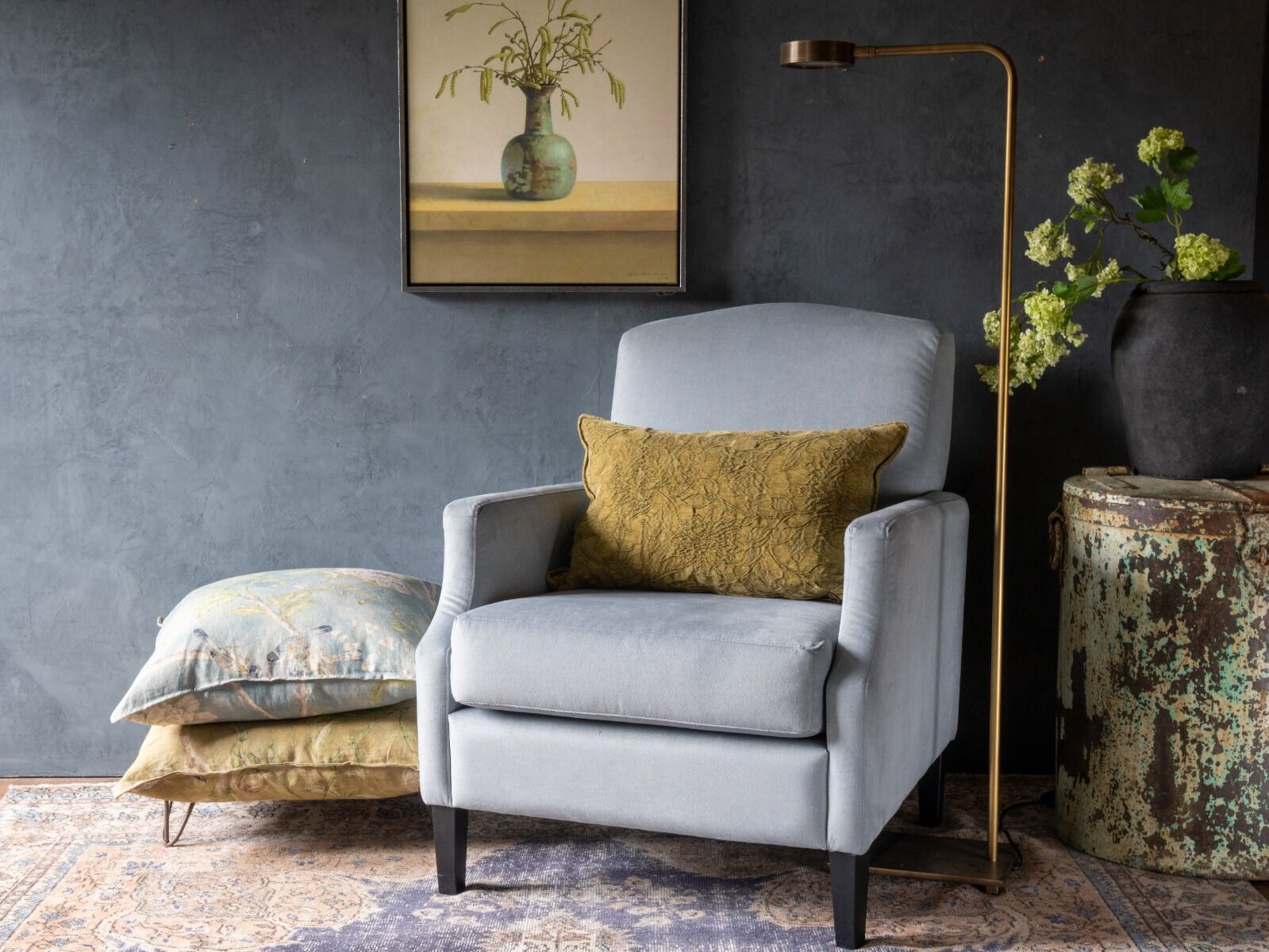 Intorn Floor Lamp (Messing en staal, Donker messing) - Frezoli
