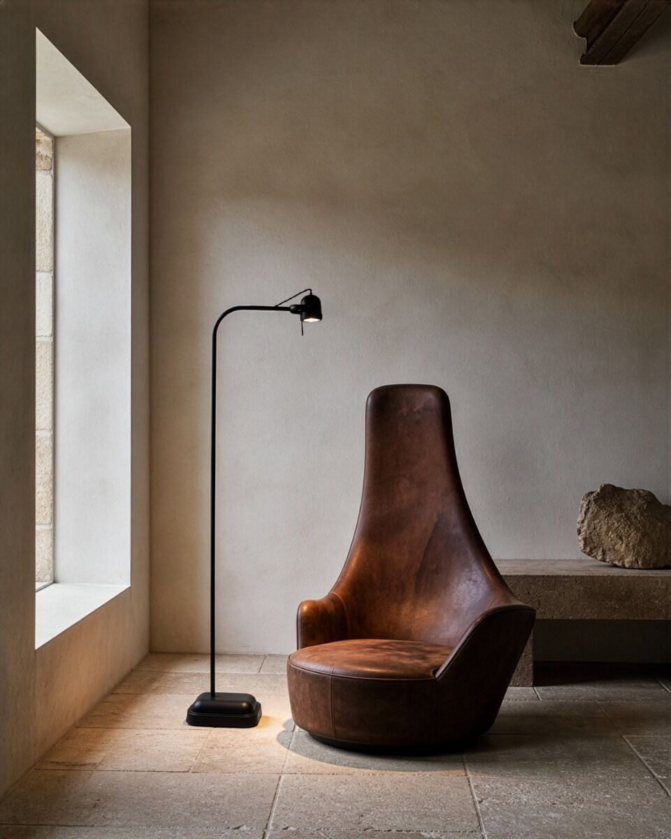 Stehlampe Spezia (Stahl - messing, Koper) - Frezoli