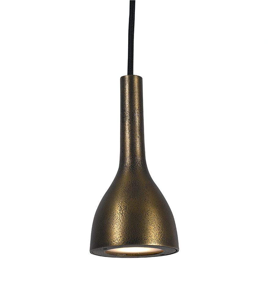 Hängeleuchte Tulipi 5 (Aluminium en Stahl, Donker messing) - Frezoli