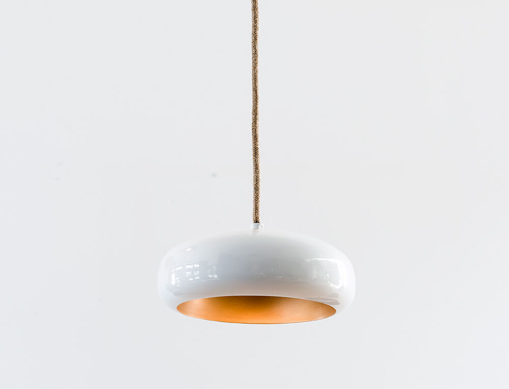 Lámpara colgante Pebble 8 (Acero, Donker messing) - Frezoli