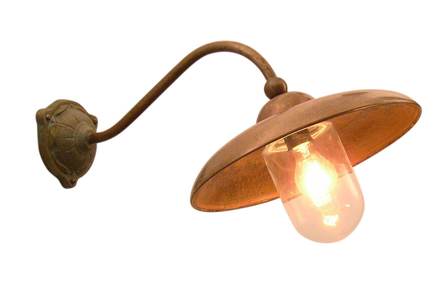 Buitenlamp Lucce (Koper en messing, Bruin patina) - Oblique