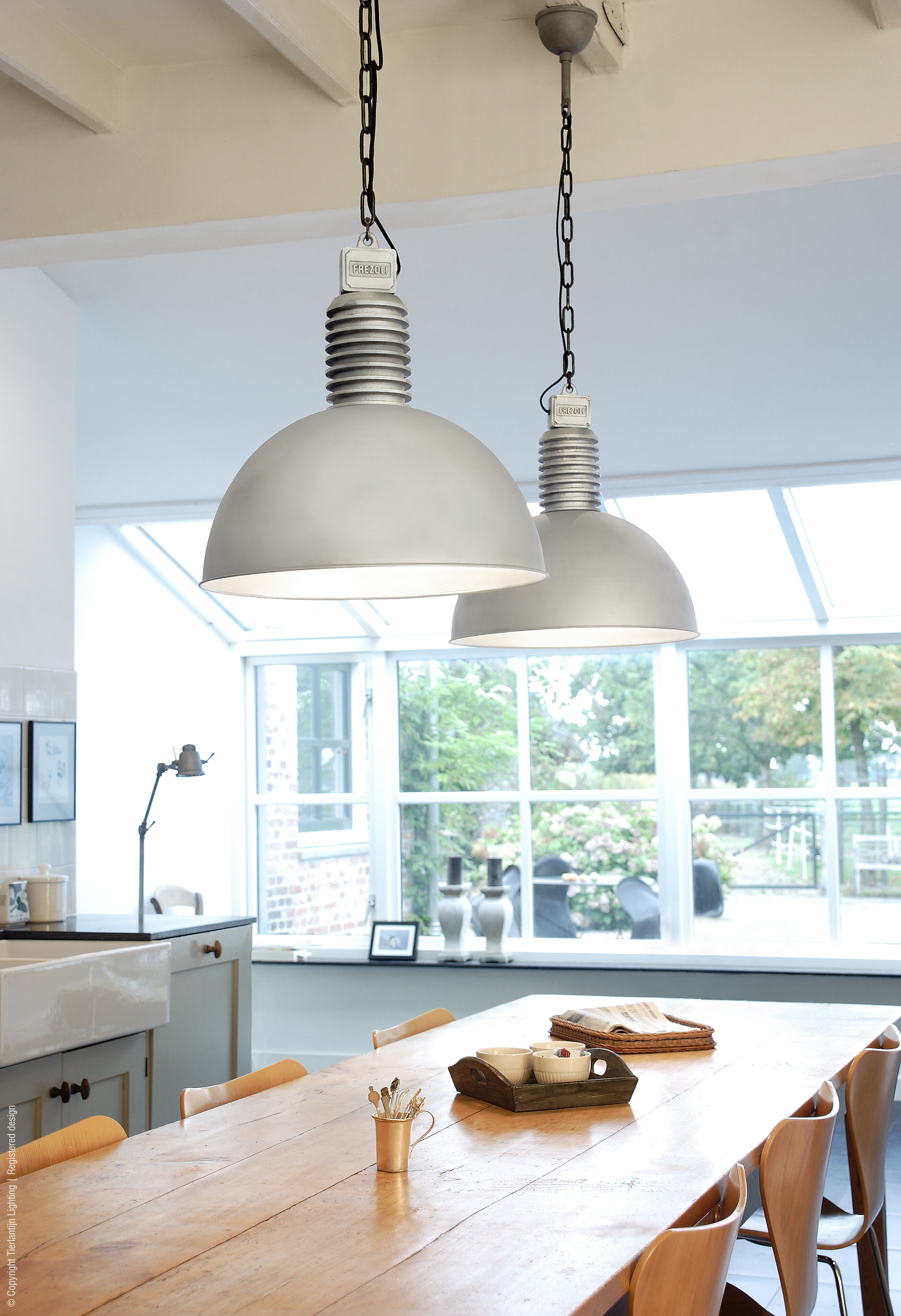 Pendant Lamp Lozz (Aluminium en staal, Aluminium) - Frezoli