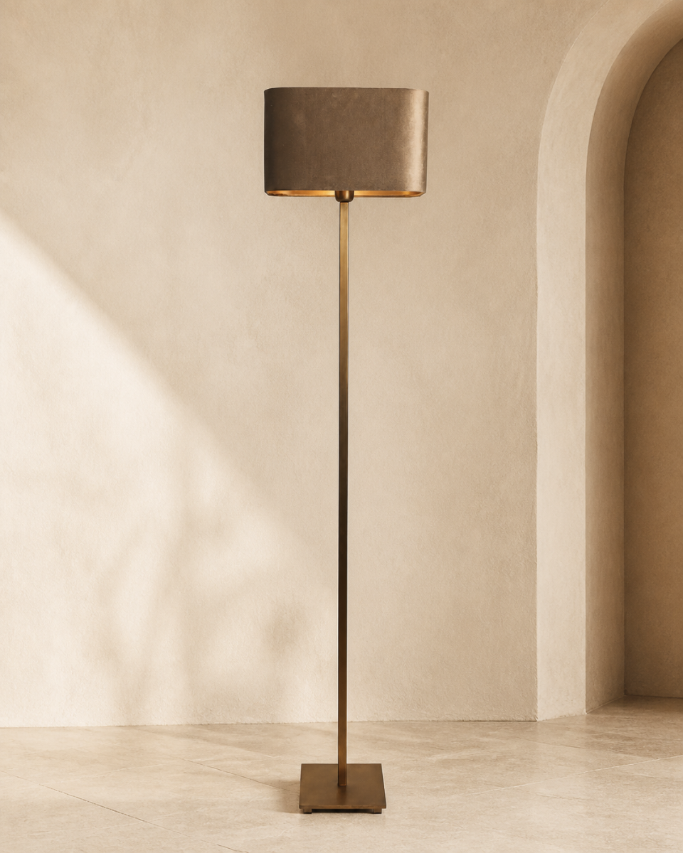 Stehlampe Simpleau (Messing en Stahl, Donker messing) - Frezoli