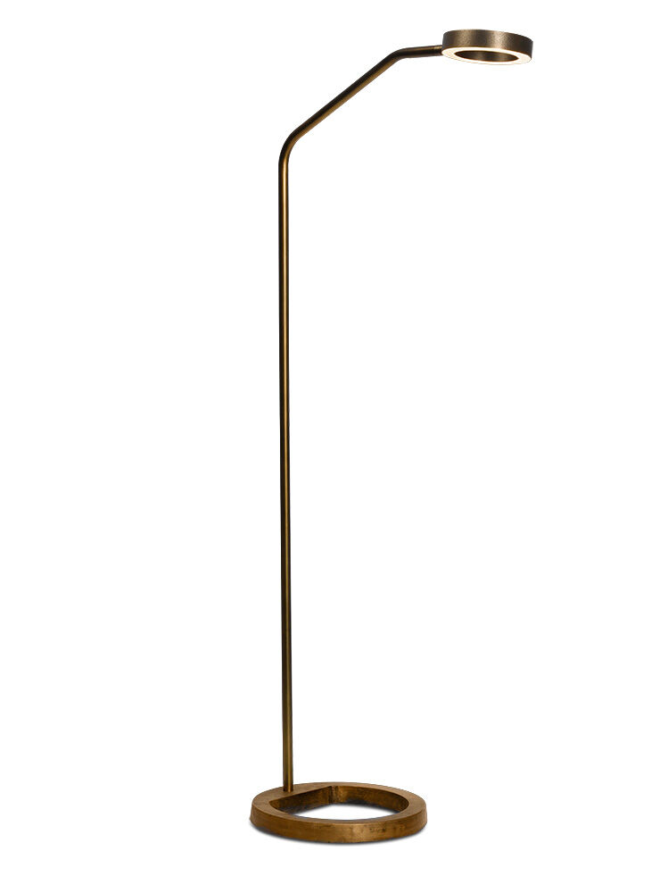 Apriro Floor Lamp (Aluminium en staal, Donker messing) - Frezoli