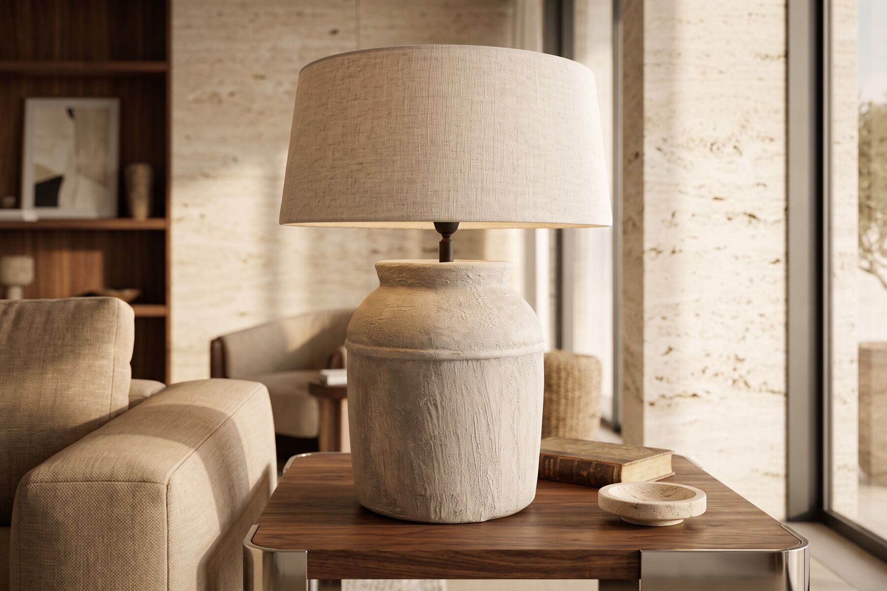 Kruiklamp Strado (Keramiek, Aged black) - Frezoli
