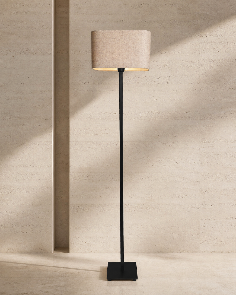 Stehlampe Simpleau (Messing en Stahl, Donker messing) - Frezoli