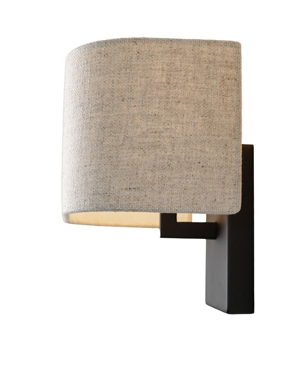 Nicora Wall Lamp (Steel, Matzwart) - Frezoli