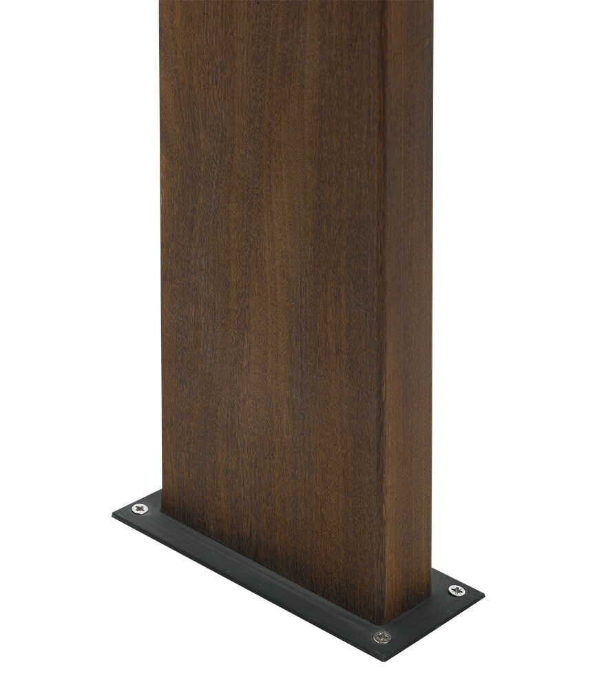 Murlo Bollard Light (Messing en hardhout, Donker messing) - Frezoli
