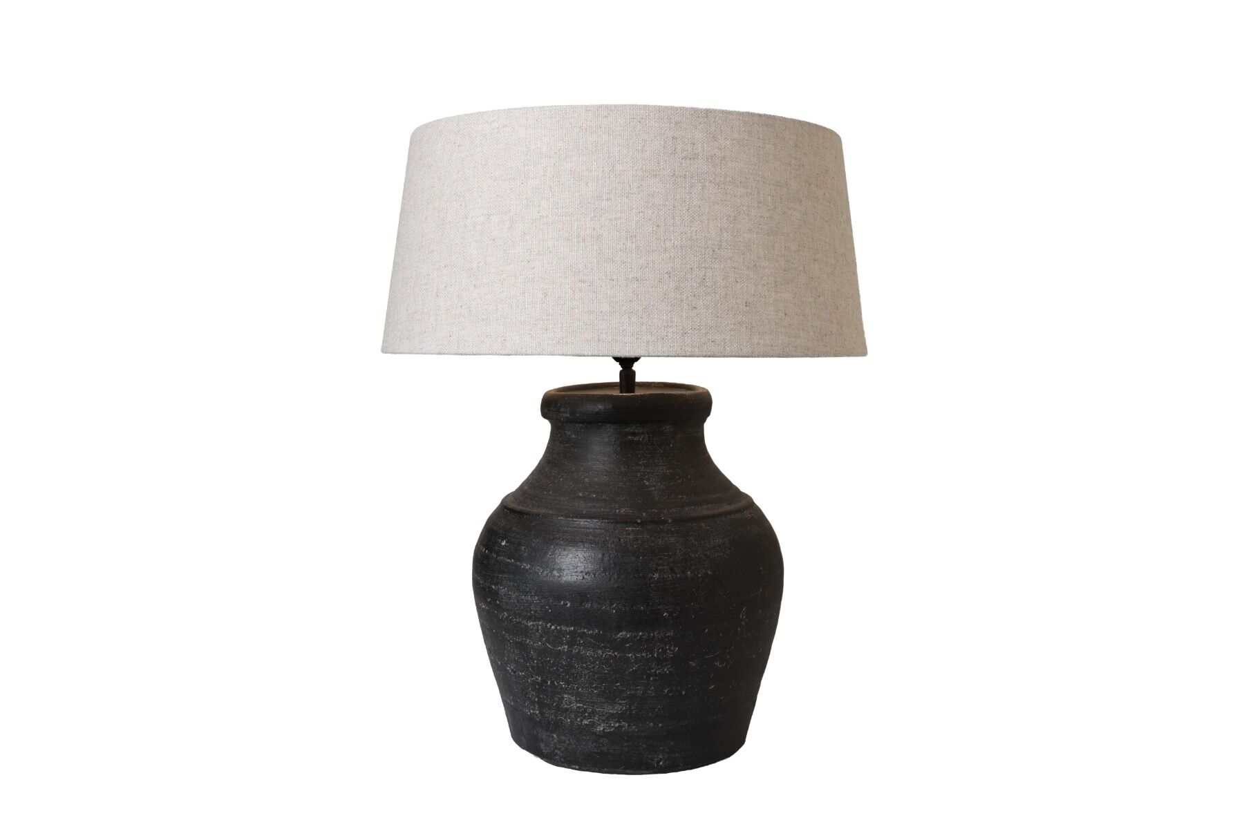 Tischlampe Hamo (Keramiek, Aged black) - Frezoli
