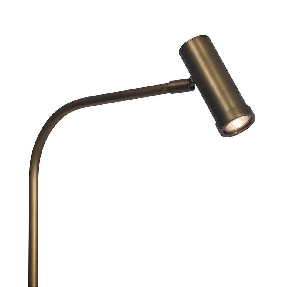 Stehlampe Tubana (Stahl - messing, Donker messing) - Frezoli
