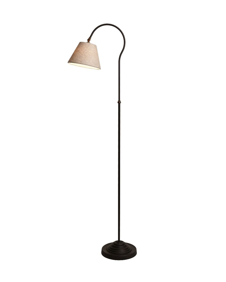 Stehlampe Garda (Gietijzer en Stahl, Braun patina) - Frezoli