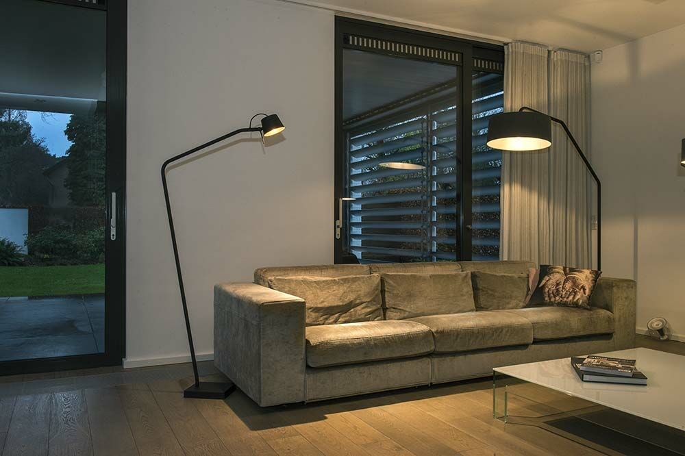 Pliz Floor Lamp (Staal - messing, Copper) - Frezoli