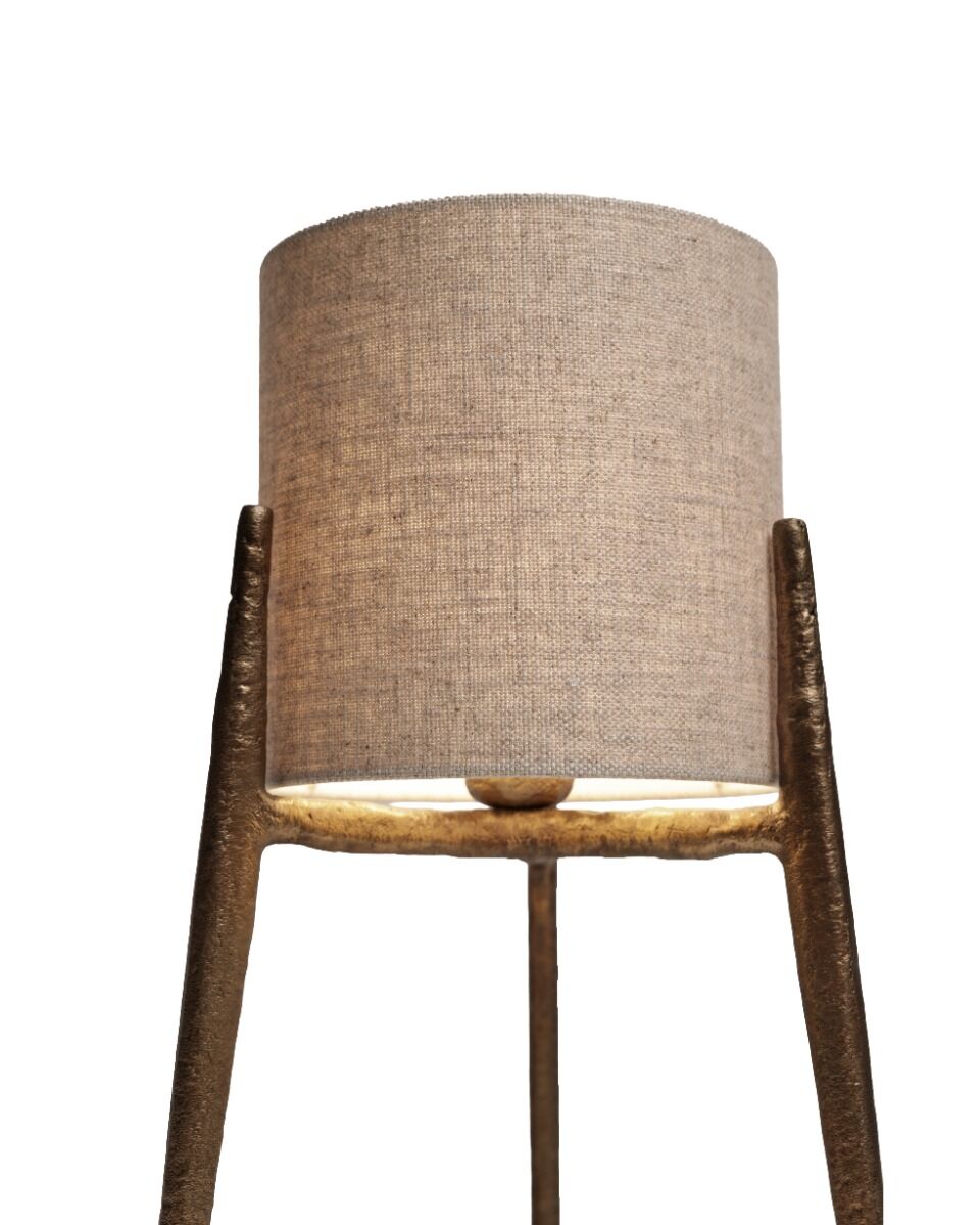 Lagio Table Lamp (Aluminium, Donker messing) - Frezoli