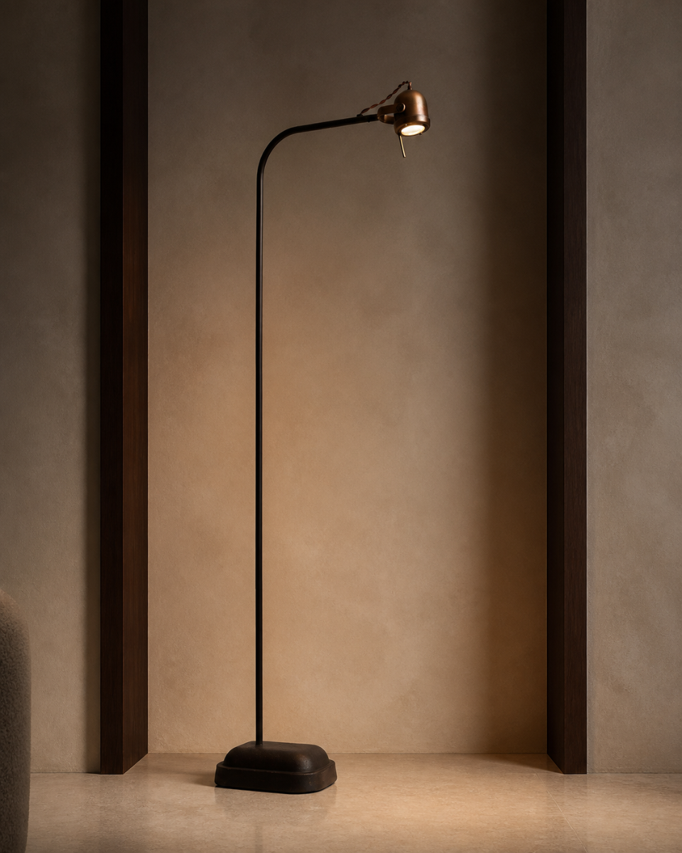 Spezia Floor Lamp (Staal - messing, Copper) - Frezoli