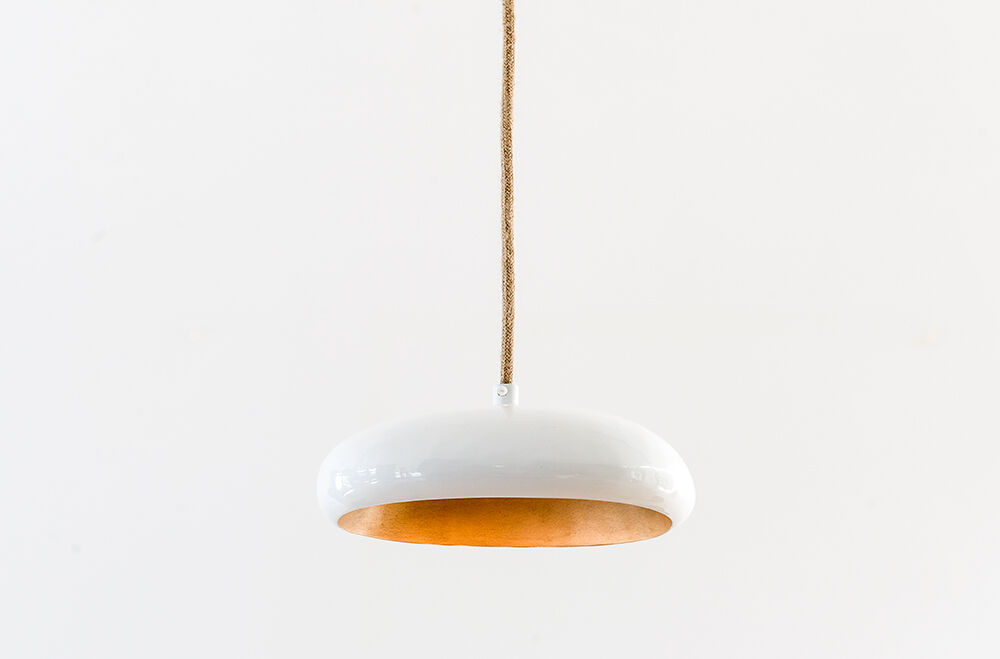 Lámpara colgante Pebble 8 (Acero, Donker messing) - Frezoli