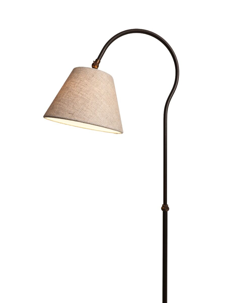 Stehlampe Garda (Gietijzer en Stahl, Braun patina) - Frezoli