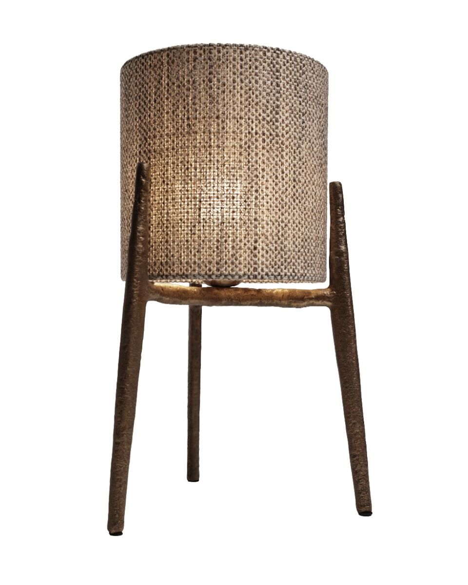 Tischlampe Lagio (Aluminium, Donker messing) - Frezoli