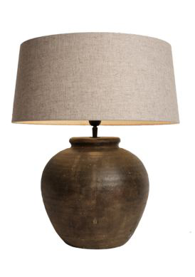 Kruiklamp Fani (Keramiek, Earth brown)