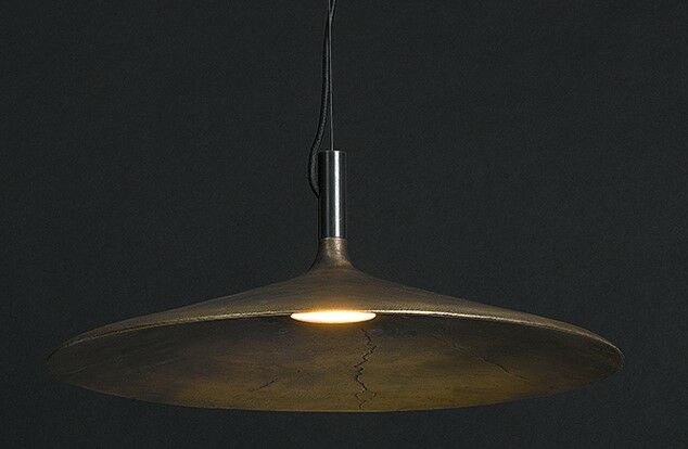 Lámpara de suspensión Fluente (Aluminium, Donker messing) - Frezoli