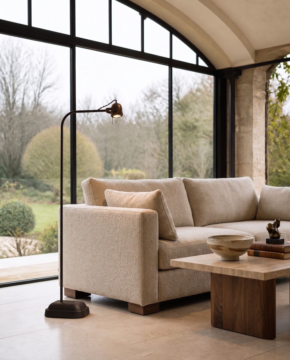 Spezia Floor Lamp (Staal - messing, Copper) - Frezoli